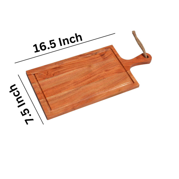 Wooden Serving Platter(16.5x7.5x0.5'')