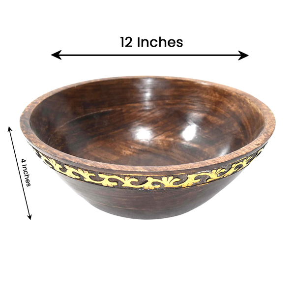 Wood carved Serving Bowl