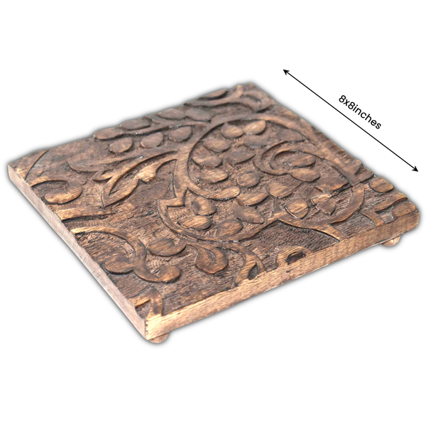 Wooden Carved Trivet