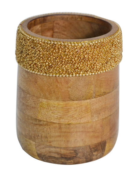 Wooden Pen Jar