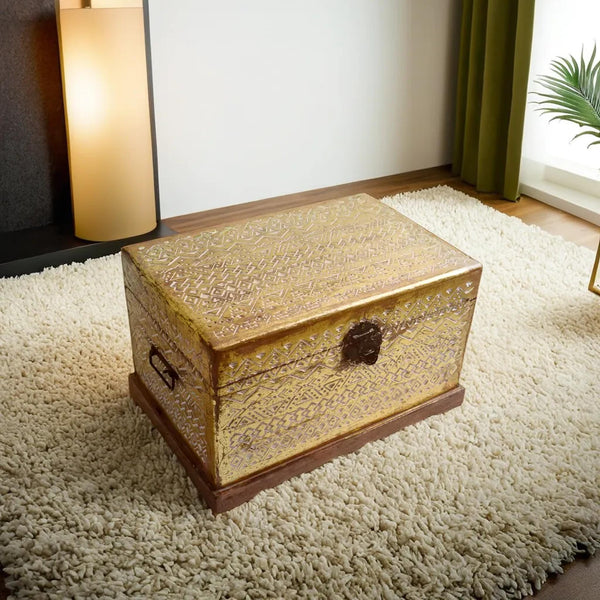 Handcrafted Wooden Trunk