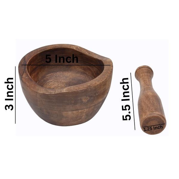 Carve edges design Mortar & Pestle