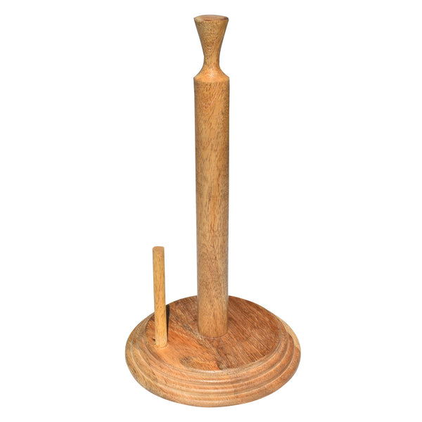 Natural wood sleek carving Kitchen Towel Holder