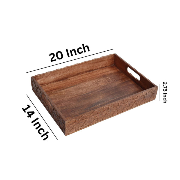 Pattern serving tray