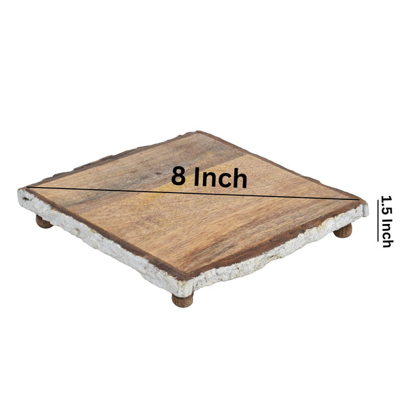 Bark wood edges squire Trivet