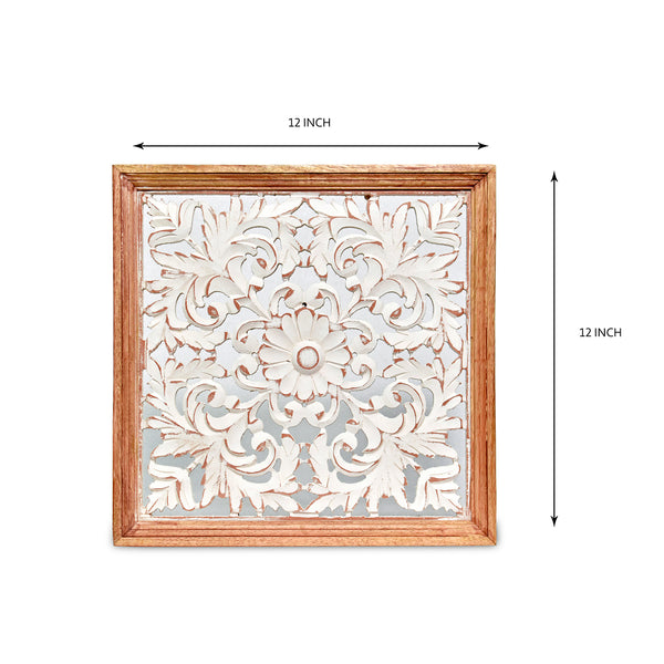 leafy corner cutwork design wall decor