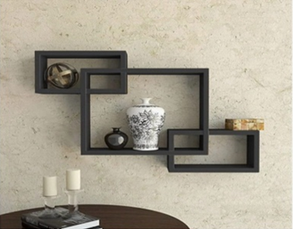 Mdf Wall Décor Shelf ( White )