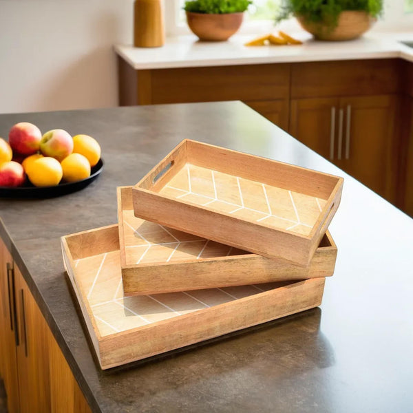 Wooden Tray S/3