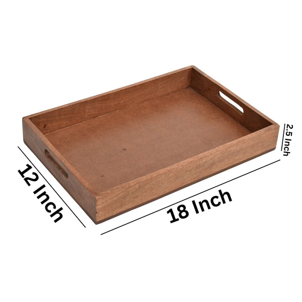 Classic Wooden Tray S/3