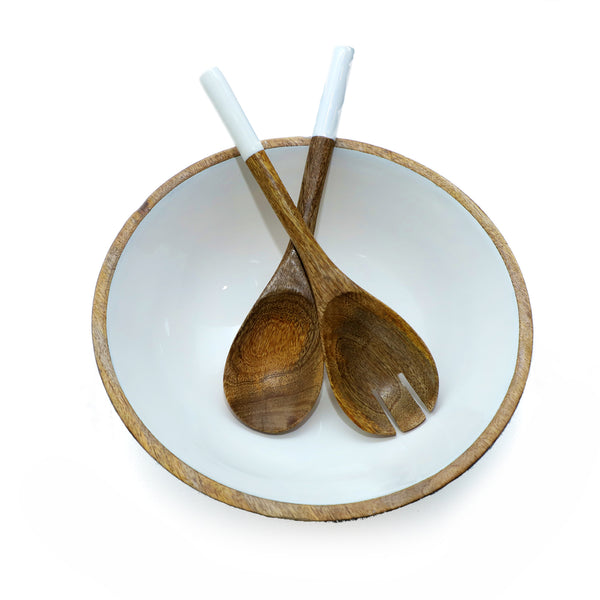 Wood Enamal 7 pcs. Serving Set