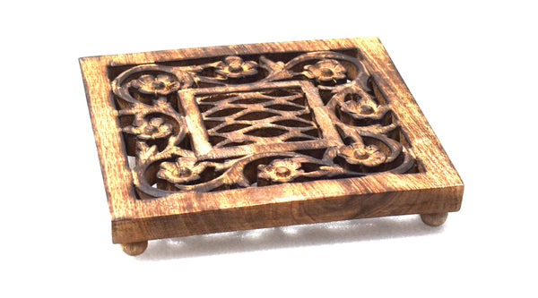 Wooden Carved Trivet