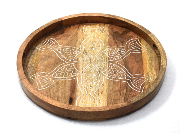 Wood Carved  Tray