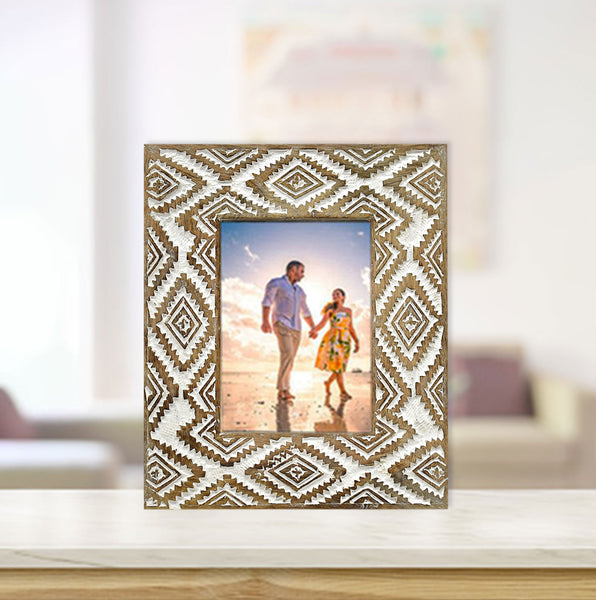 Wood Carved Antique Photo Frame (GD1551)