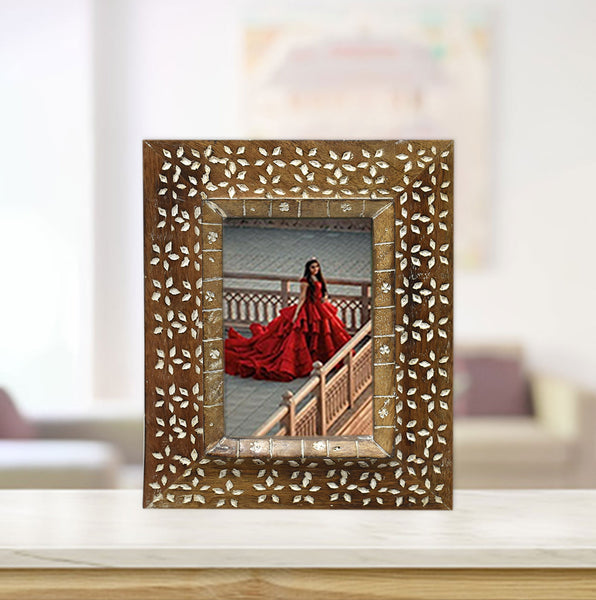 Wood Carved Vintage Photo Frame (GD1562)