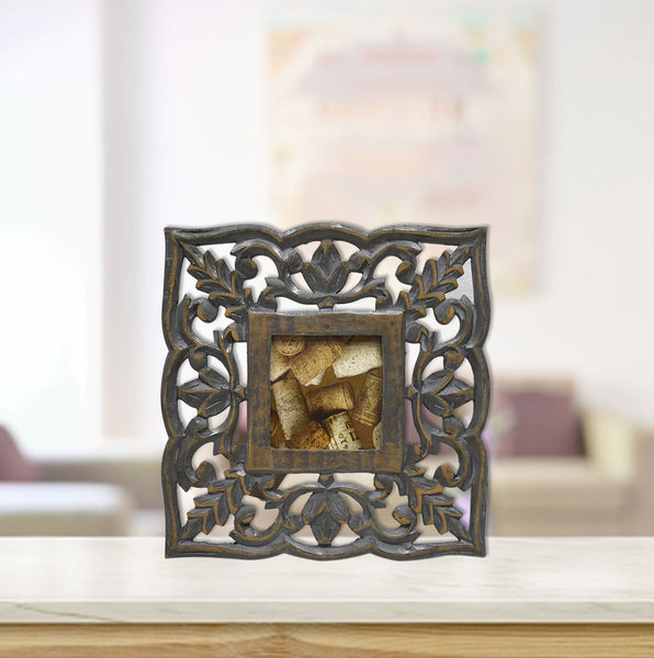 Wood Carved Antique Photo Frame (GD1533)