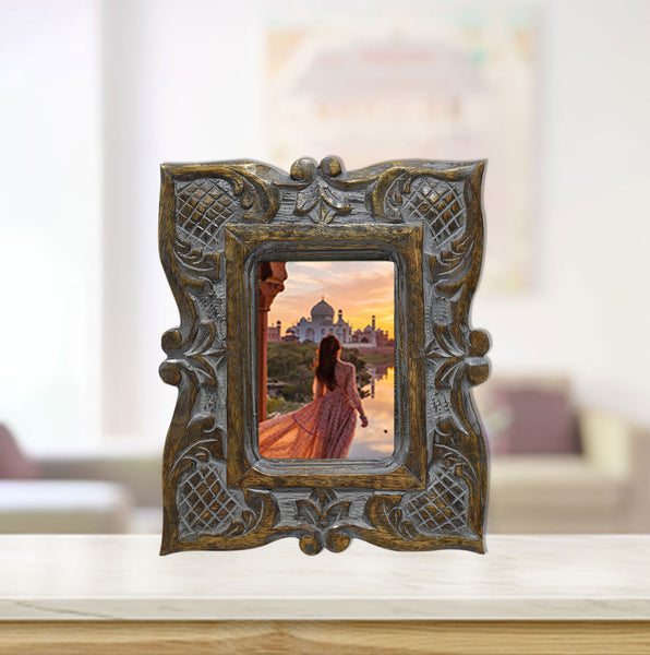 Wood Carved Vintage Photo Frame (GD1525)