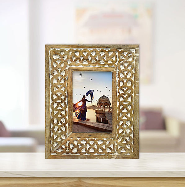 Wood Carved Antique Photo Frame (GD1523)