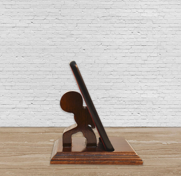 Back Hold Character, Wooden Mobile Stand (GD1701)