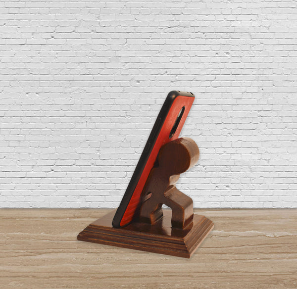 Back Hold Character, Wooden Mobile Stand (GD1701)