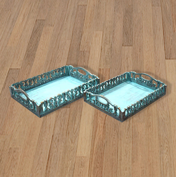 Turquoise Tray Set  (GD1297)