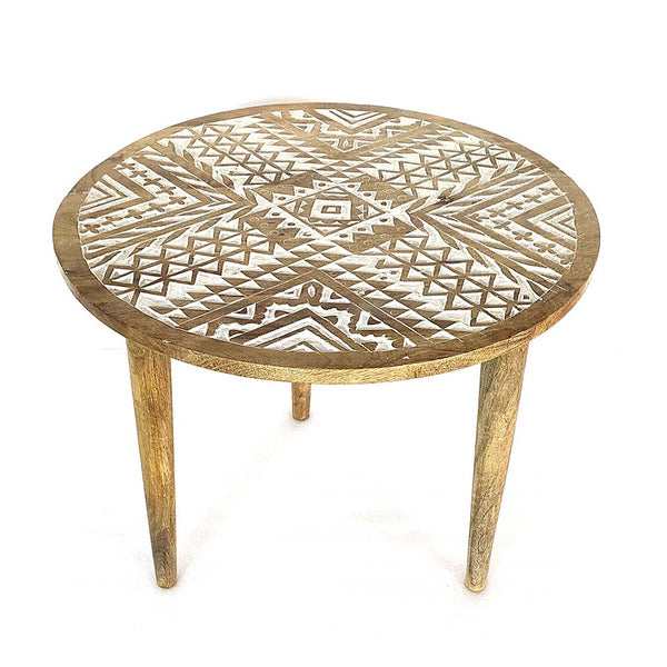 Wooden Carved Round table