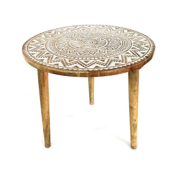 Wooden Carved Round table